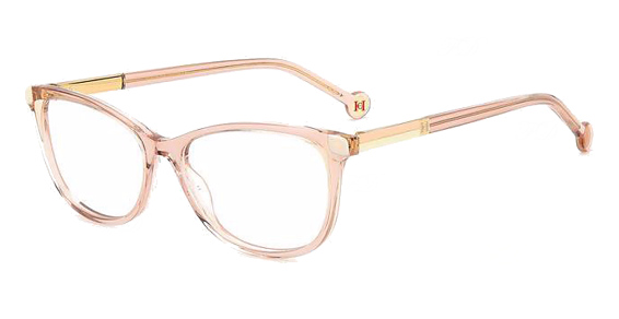 Carolina Herrera HER 0163 - Nude, Acetate, Rectangle frame
