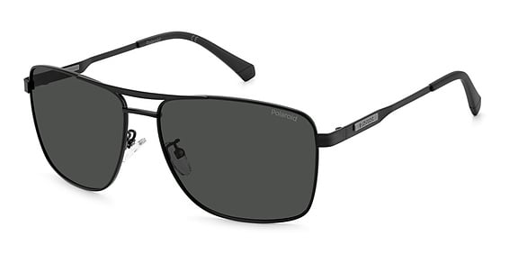 Polaroid PLD 2136/G/S/XN - 003m9 Mtt Black, Stainless Steel, Rectangle frame