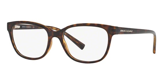 Armani Exchange AX3037 - Shiny Havana, Acetate, Oval frame