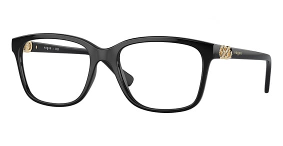 Vogue VO5574B - Black, Acetate, Oval frame