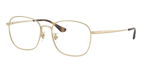 Ray-Ban RX6418D - Pale Gold, Metal, Round frame