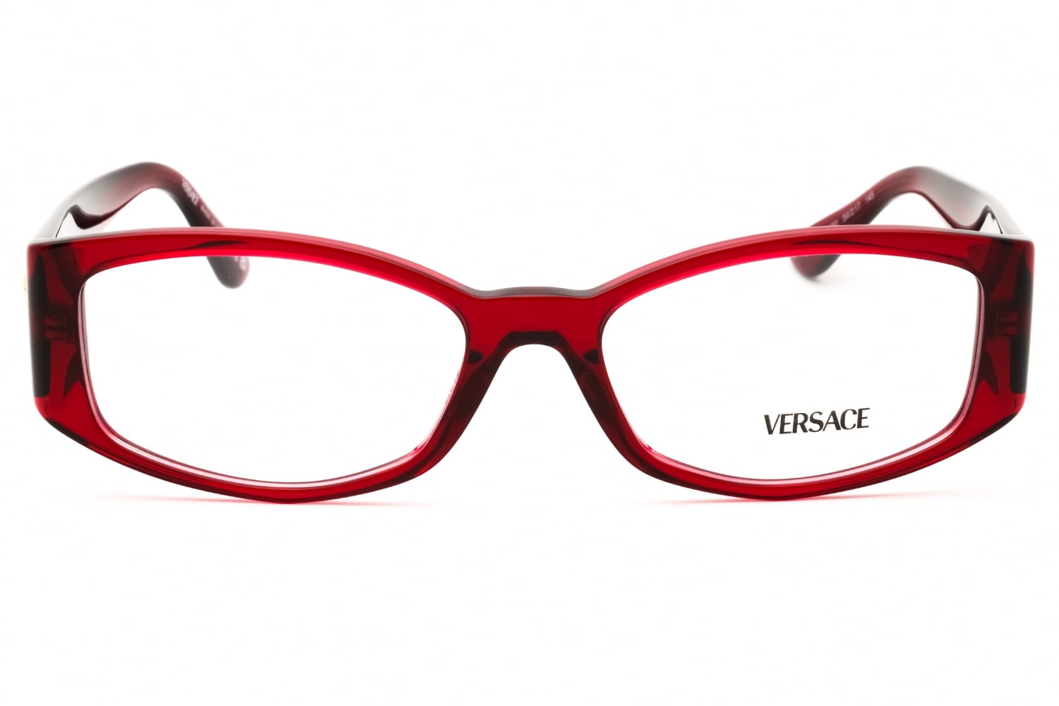 Versace 0VE3343 - Transparent Burgundy, Acetate, Oval frame