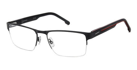 Carrera 8914 - Matte Black Red, Stainless Steel, Rectangle frame