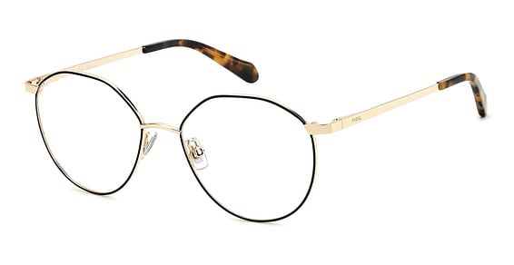 Fossil FOS 7210/G - Gold Brown Havana, Stainless Steel, Geometric frame