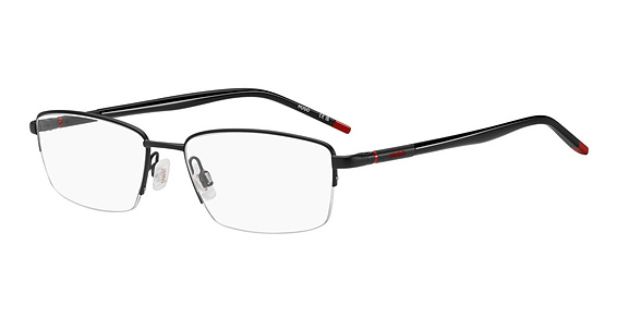 HUGO HG 1355 - Matte Black, Metal, Rectangle frame