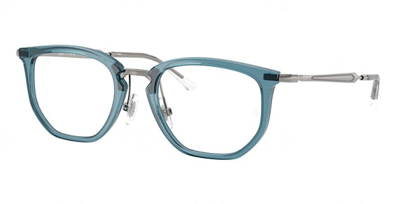 Ray-Ban RY9085V - Transparent Blue, Acetate, Oval frame