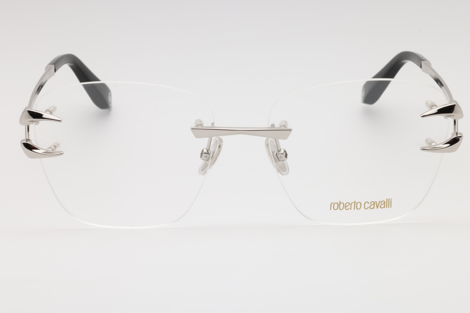 Roberto Cavalli VRC026M Eyeglasses White Acetate Rectangular Amazon.com: Roberto Cavalli Sunglasses VRC 026 M Black -0700  main image 4