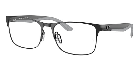 Ray-Ban RX7550 - Black, Metal, Rectangle frame