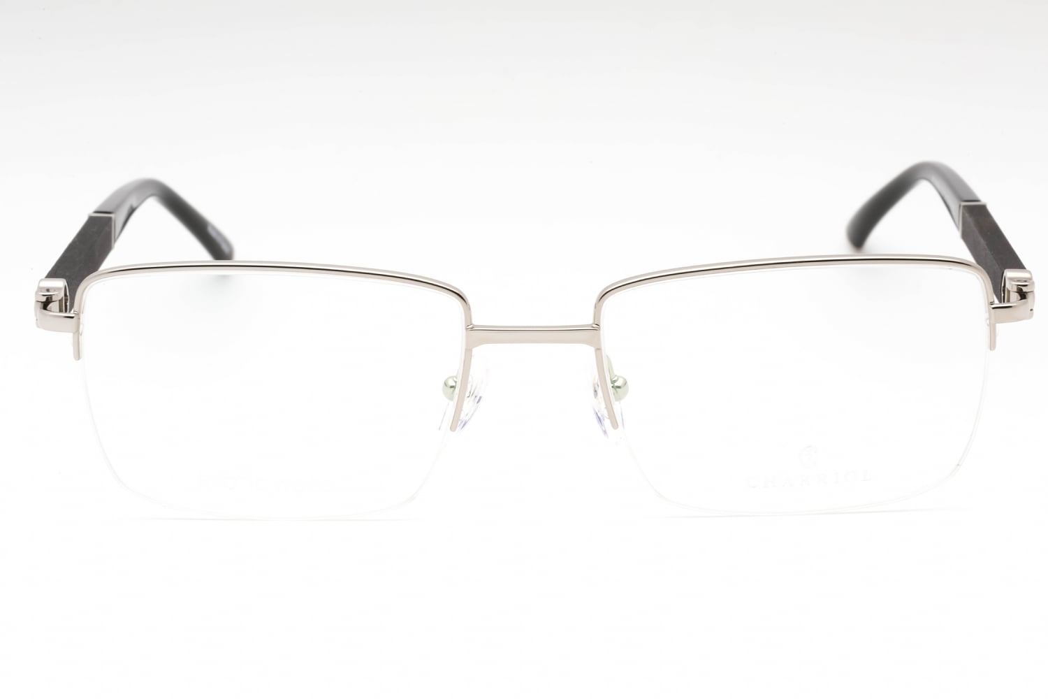 Charriol PC75108 - Shiny Silver Black, Metal, Rectangle frame