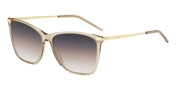 Hugo Boss BOSS 1661/S - 84apr Beige Gld, Plastic, Rectangle frame