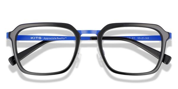 KITS Parker - Blue/Black, Mixed Materials, D Frame frame