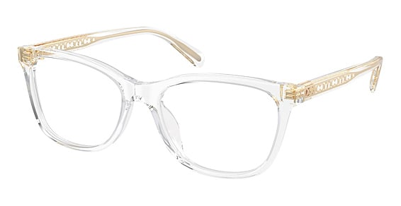 COACH HC6235U - Transparent Clear, Plastic, Oval frame