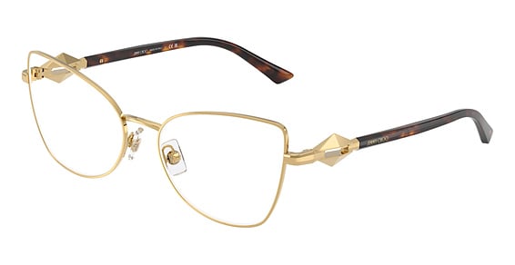 Jimmy Choo JC2012 - Gold, Metal, Cat Eye frame