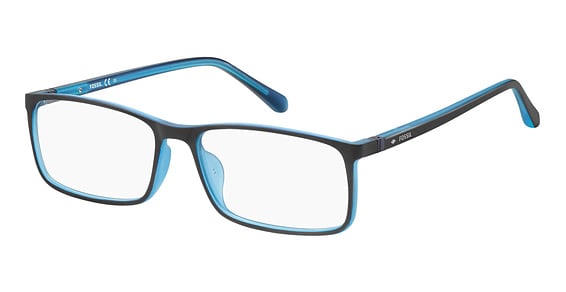 Fossil FOS 7044 - Matte Blue, Plastic, Rectangle frame