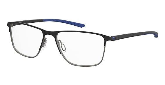 Under Armour UA 5004/G - Matte Black, Stainless Steel, Rectangle frame
