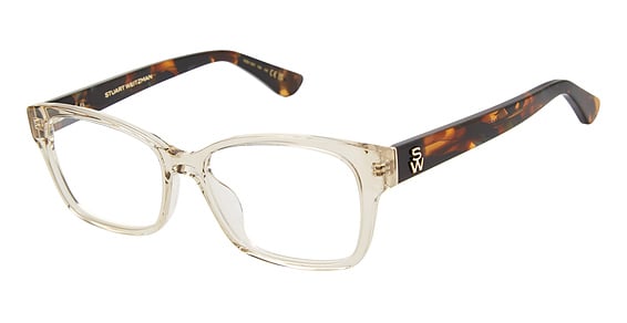 Stuart Weitzman WZN 1001 - Beige, Acetate, Rectangle frame
