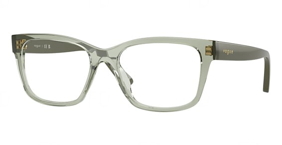 Vogue Junior VY2034 - Transparent Green, Acetate, Oval frame