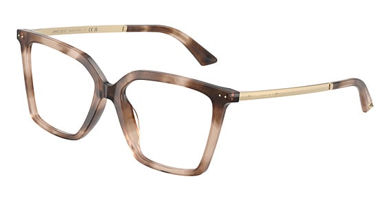 Jimmy Choo JC3054U - Chai Havana, Plastic, Rectangle frame