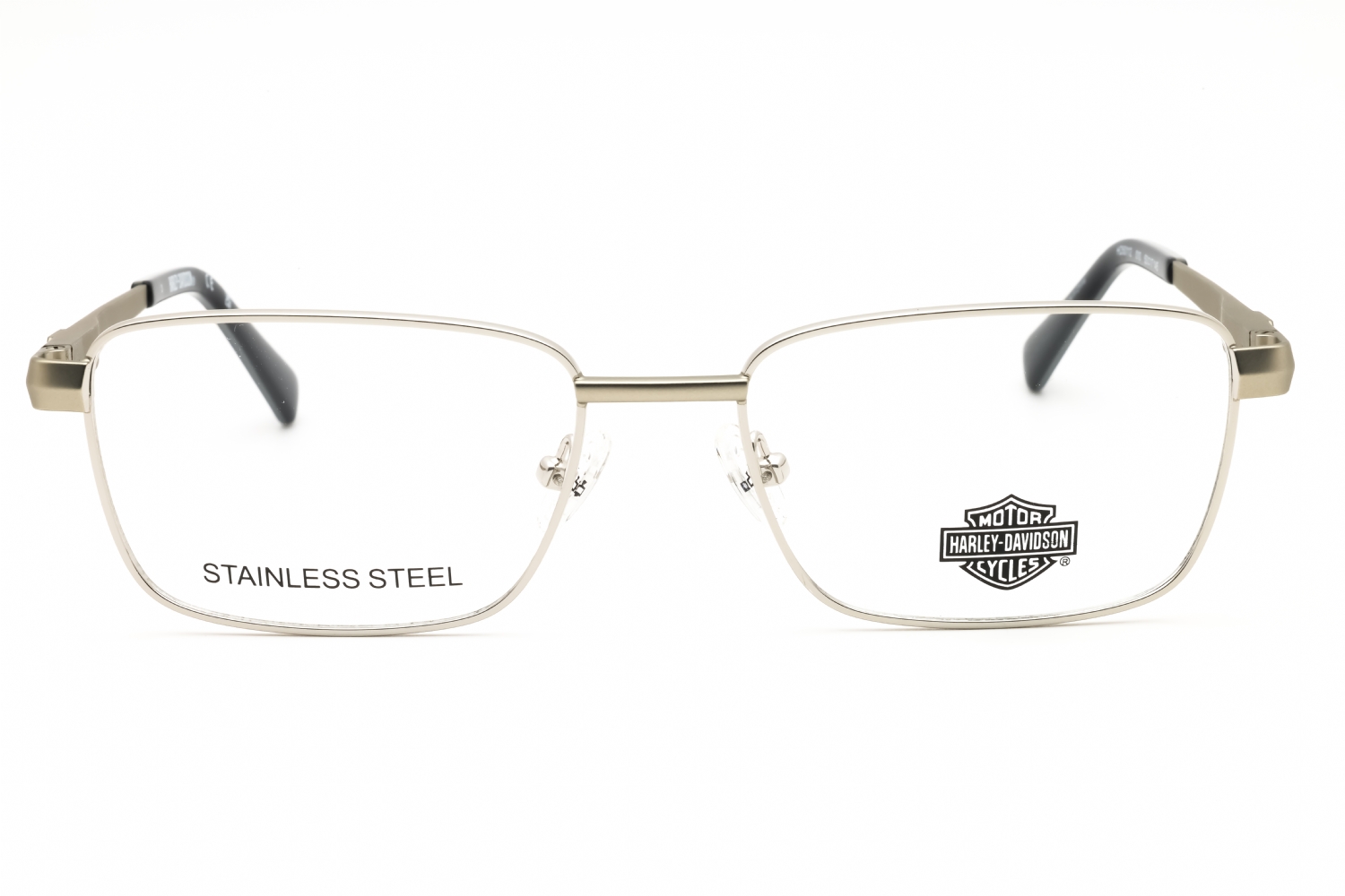 Harley Davidson HD50112 - Shiny Light Nickeltin, Metal, Rectangle frame