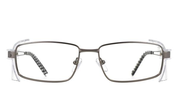 ArmouRx 7005 Safety Glasses - Grey, Metal, Rectangle frame