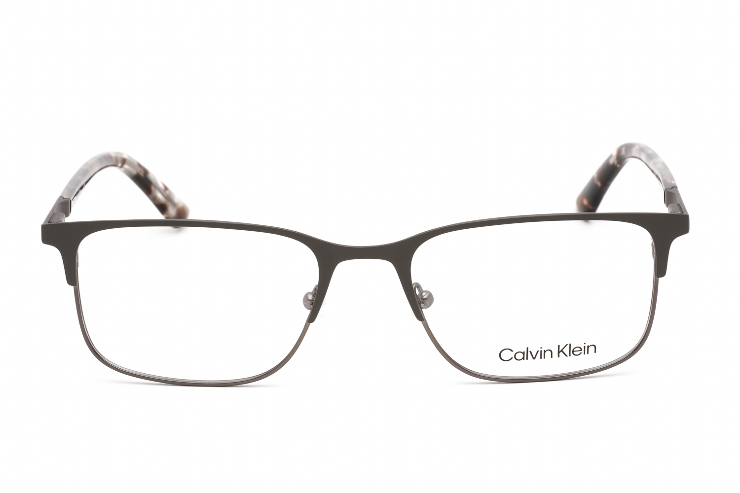 Calvin Klein CK19312 - Matte Grey, Metal, Rectangle frame