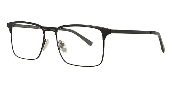 Gucci GG2136O - Black, Metal, Rectangle frame