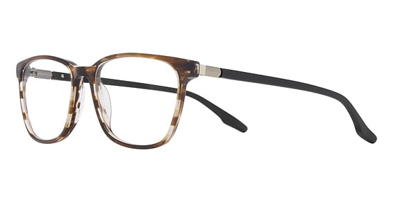 Elasta E 8016 - Brown Stripe Havana, Acetate, Rectangle frame