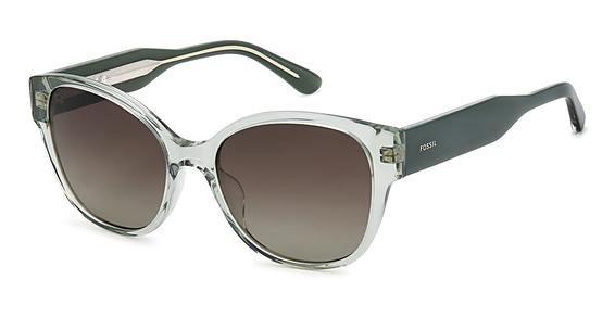 Fossil FOS 2170/G/S - 0oxha Cry Grn, Acetate, Cat Eye frame