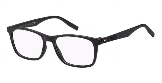 Tommy Hilfiger TH 2025 - Matte Black, Plastic, Rectangle frame