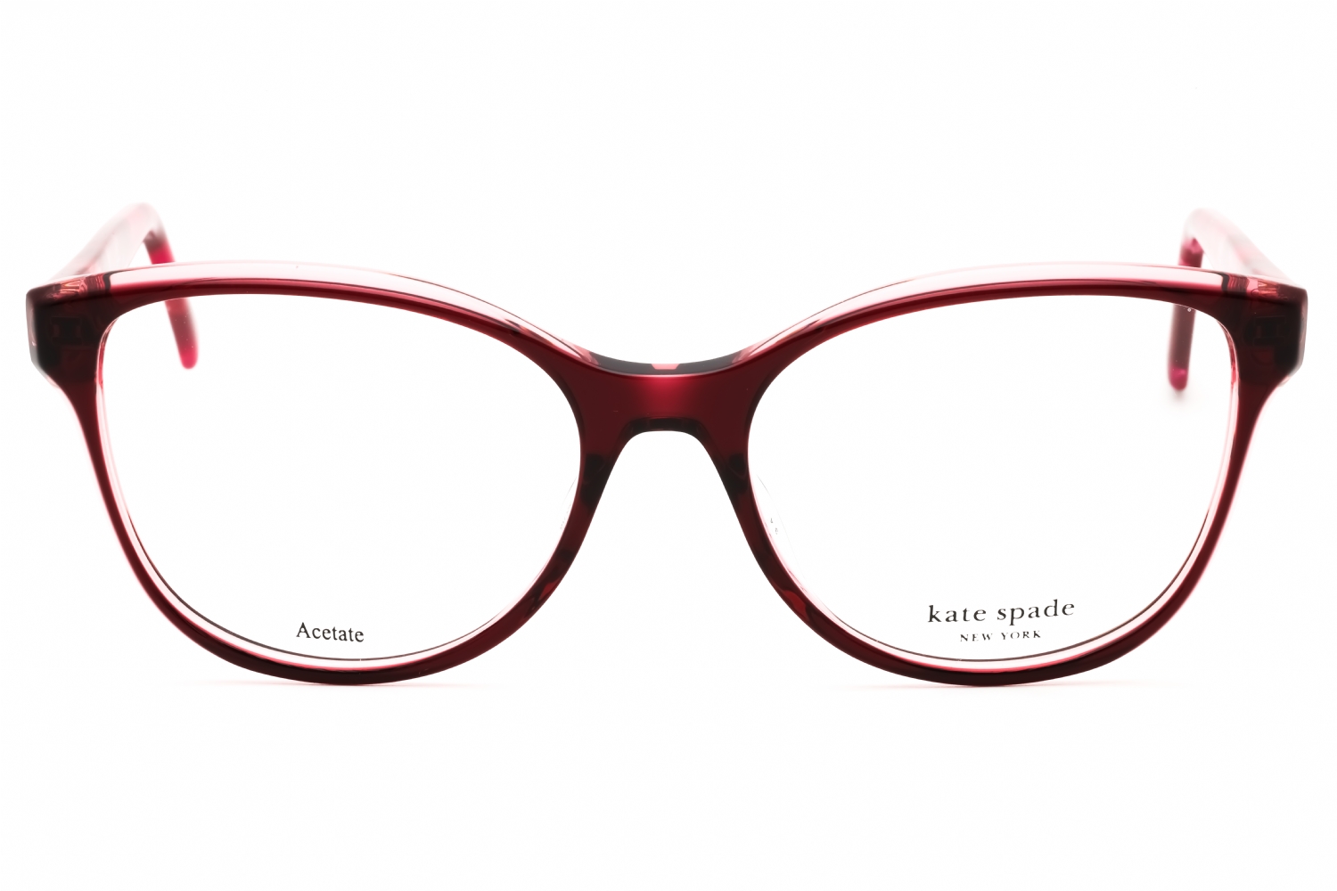 Kate Spade ROSALIND/G - Transparent RED ON Pink, Plastic, Rectangle frame