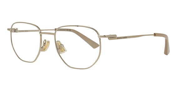 Bottega Veneta BV1301O - Gold, Metal, Round frame