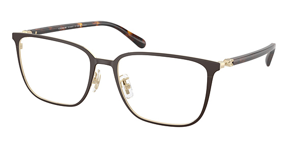 COACH HC5195TD - Matte Dark Brown, Titanium, Oval frame