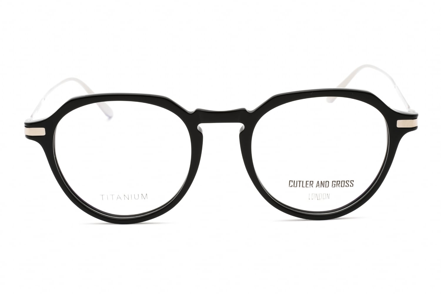 Cutler and Gross CG1302 - Silver/black/metallic, Mixed Materials, Round frame