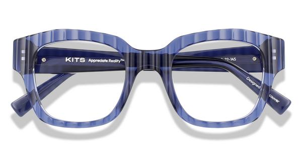 KITS Ferris - Steel Blue, Acetate, Geometric frame