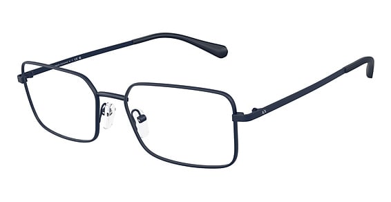 Armani Exchange AX1071 - Matte Blue, Metal, Rectangle frame