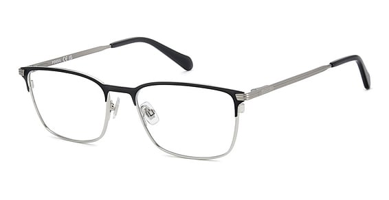 Fossil FOS 7205/G/US - Matte Black Ruthenium, Stainless Steel, Rectangle frame