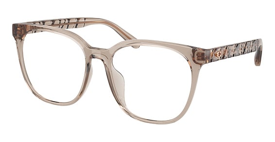 COACH HC6267D - Transparent Khaki, Acetate, Oval frame