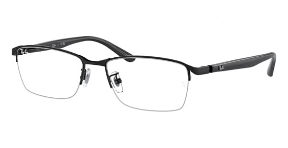 Ray-Ban RX6501D - Matte Black, Metal, Rectangle frame