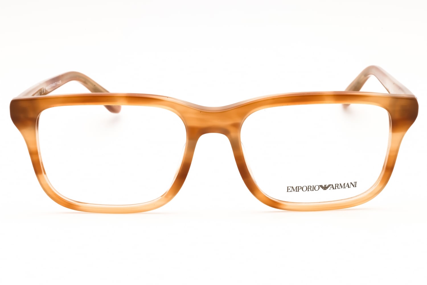 Emporio Armani 0EA3250U - Shiny Havana Brown, Acetate, Rectangle frame