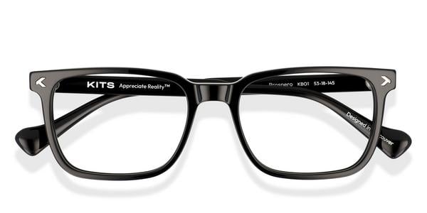 KITS Prospero - Black, Acetate, Rectangle frame