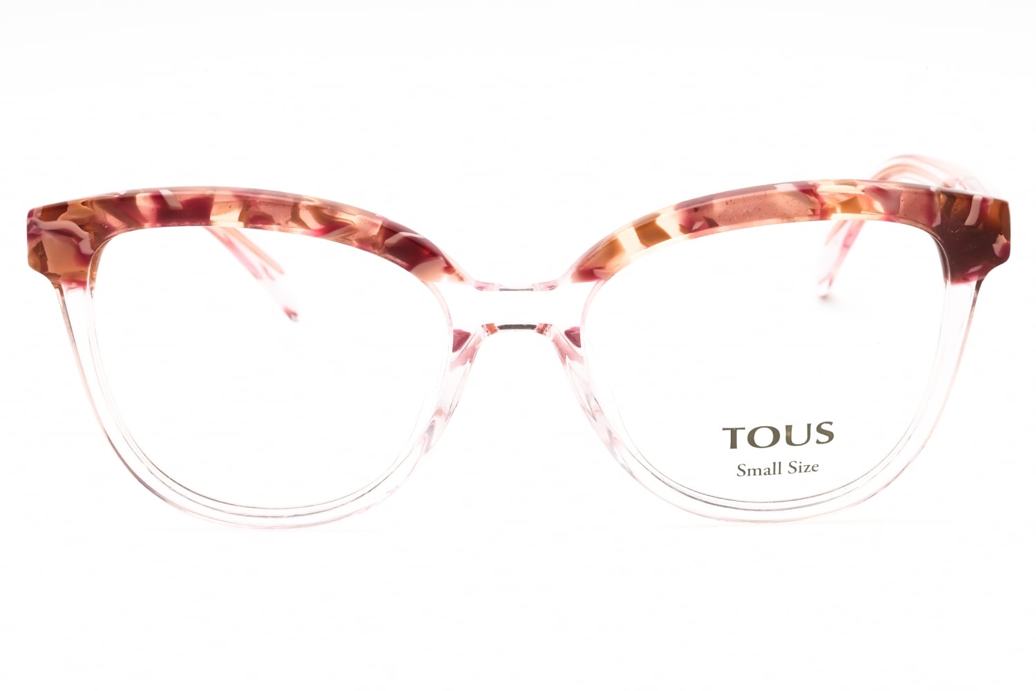 Tous VTOB93V - Shiny Transparent Pink, Acetate, Rectangle frame