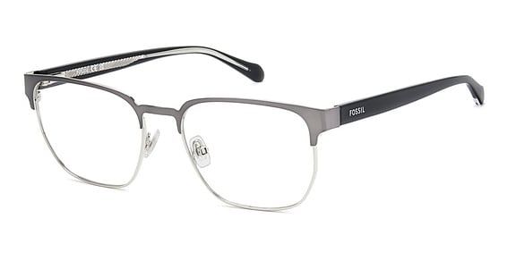 Fossil FOS 7221 - Dark Ruthenium, Stainless Steel, Rectangle frame
