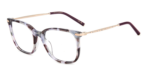 Carolina Herrera HER 0265/G - Lilac Havana, Acetate, Rectangle frame