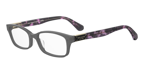 Kate Spade KS Lucyann 3 - Viol Grey, Acetate, Rectangle frame
