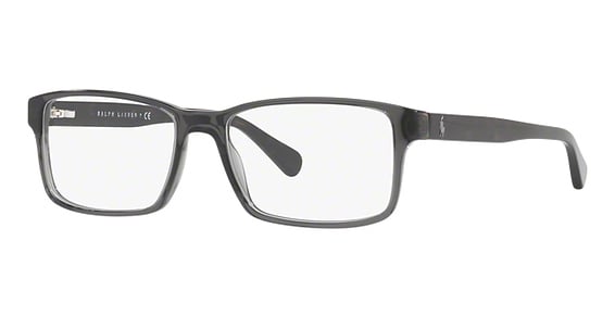 Polo PH2123 - Shiny Transparent Grey, Plastic, Rectangle frame