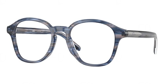 Diesel DL4025U - Striated Blue, Plastic, Oval frame