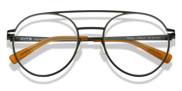 KITS Willa - Nutmeg/Black, Metal, Aviator frame