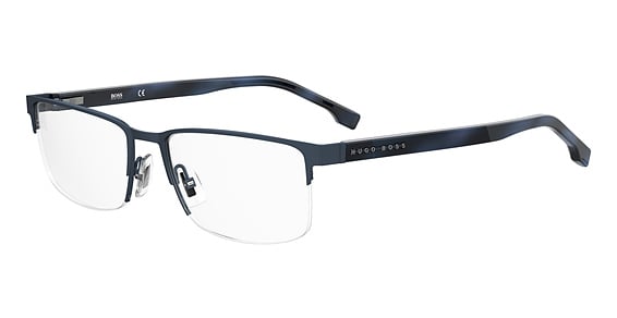 Hugo Boss Boss 1302/U - Matte Blue, Stainless Steel, Rectangle frame