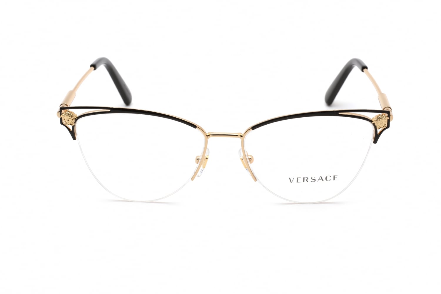 Versace 0VE1280 - Gold/black, Metal, Rectangle frame