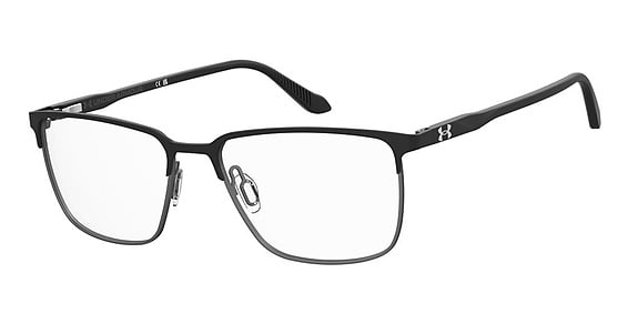 Under Armour UA 5094/G - Matte Black Dark Ruthenium, Stainless Steel, Rectangle frame